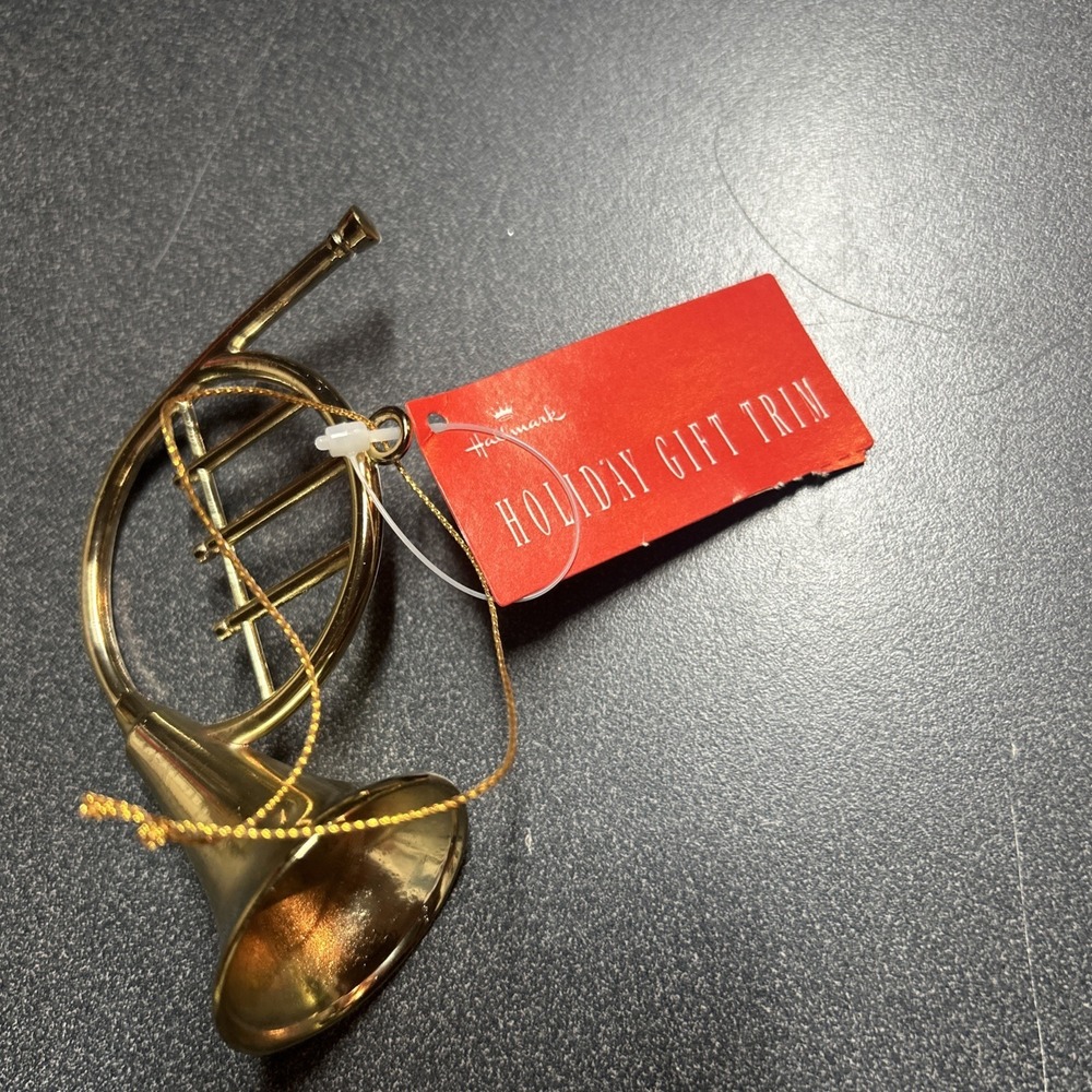 Vintage French Horn Holiday Ornament - Picture 2 of 4
